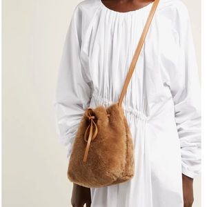 Mansur Gavriel shearling bucket bag